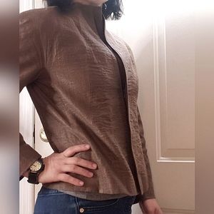 Lafayette New York 148 Brown Coat